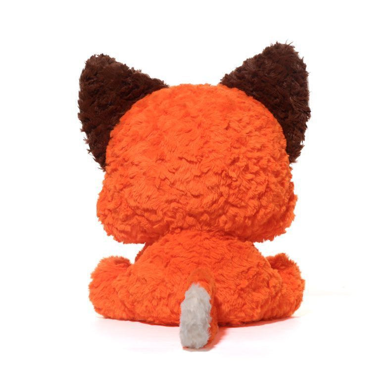 Fox Plush Toy – Oversized Head Sitting Fox, 38cm