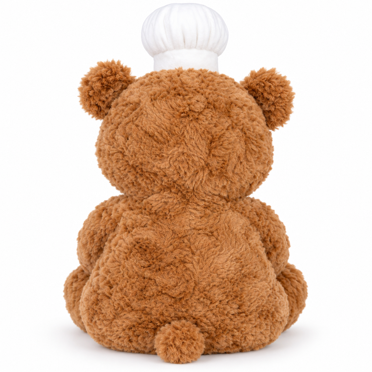 Chef Teddy Bear Plush Toy – Curly Bear with Hat, 45cm