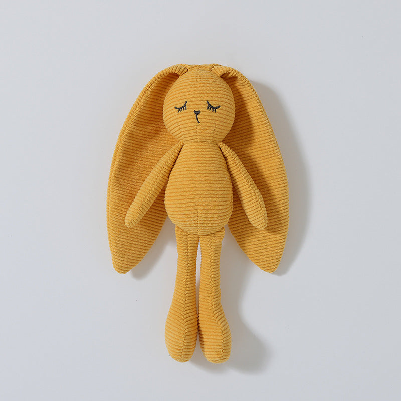 Corduroy Bunny Hand Puppet | Long Ear Baby Toy