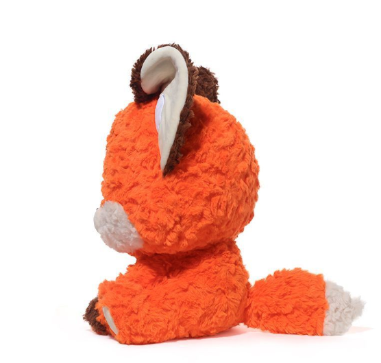 Fox Plush Toy – Oversized Head Sitting Fox, 38cm