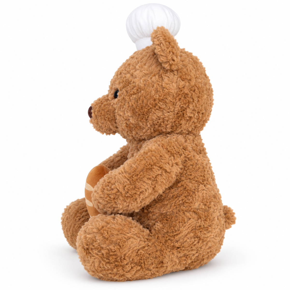 Chef Teddy Bear Plush Toy – Curly Bear with Hat, 45cm