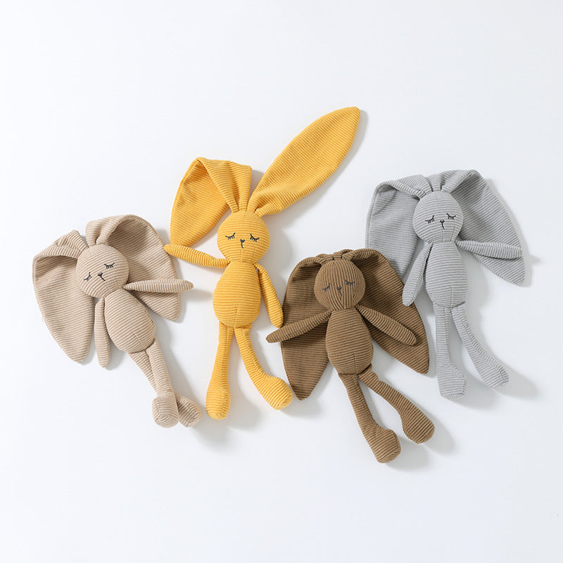 Corduroy Bunny Hand Puppet | Long Ear Baby Toy