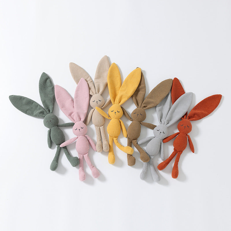 Corduroy Bunny Hand Puppet | Long Ear Baby Toy