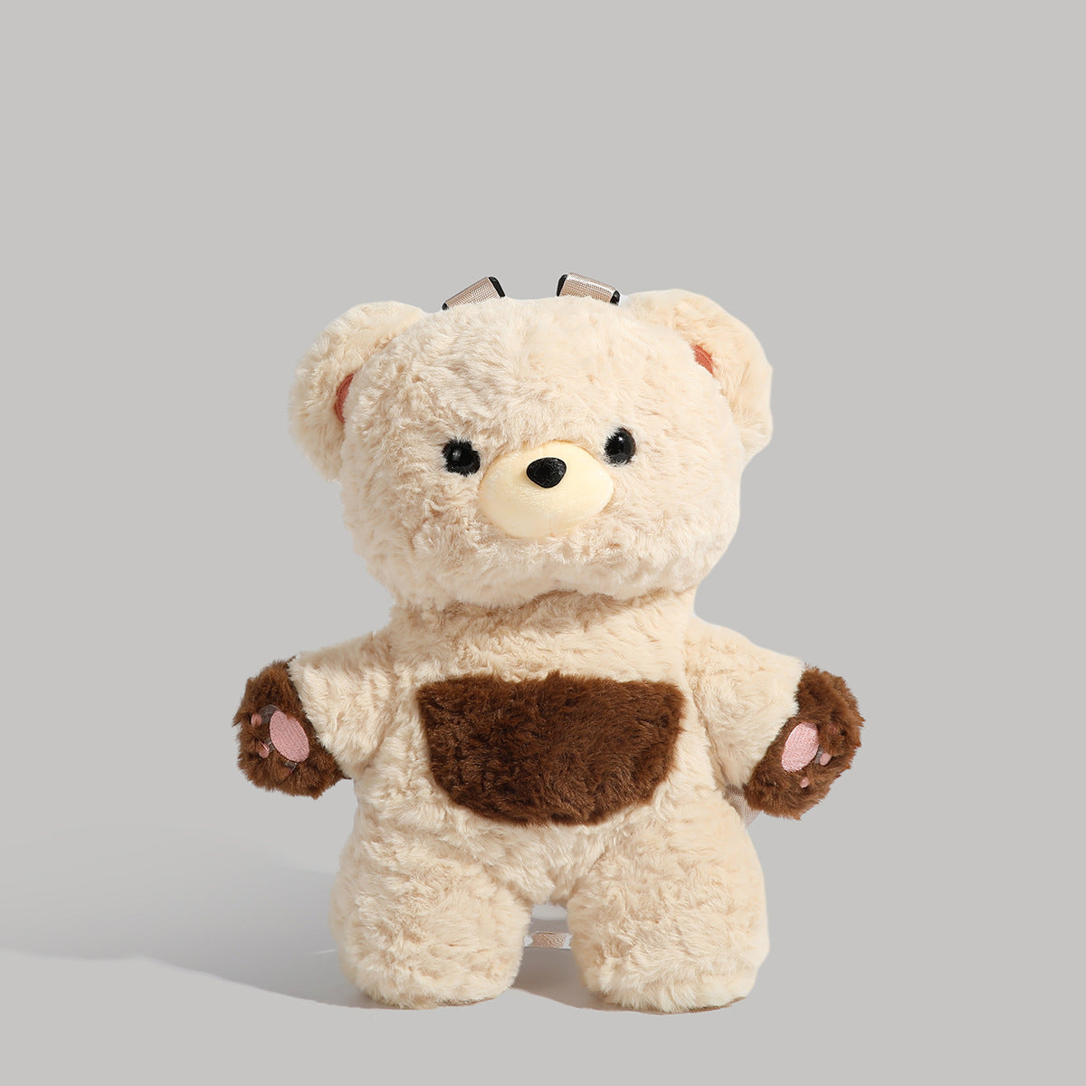 Bear Plush Backpack – Soft Kids Cartoon Rucksack