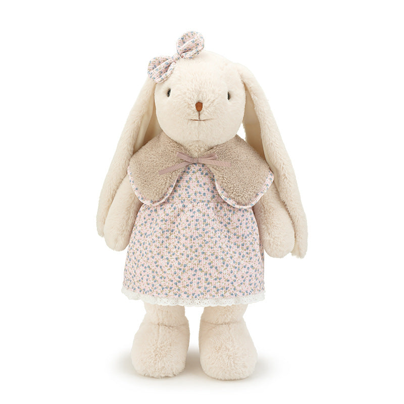 Bunny Plush Toy – Floral Dress & Long Ears, 30–53cm