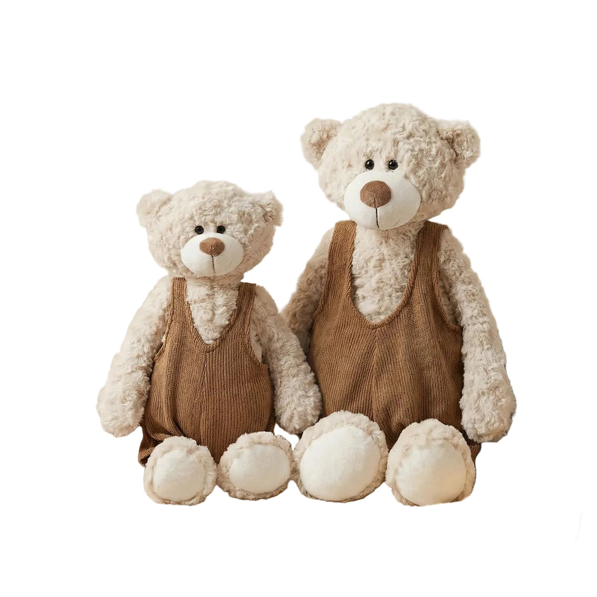 Elephant Plush Toy in Overalls - Soft Dressed Cuddly Elephant